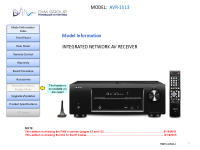 Denon AVR-1513-Model-Information 